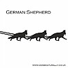 German Shepherd Santa Sleigh